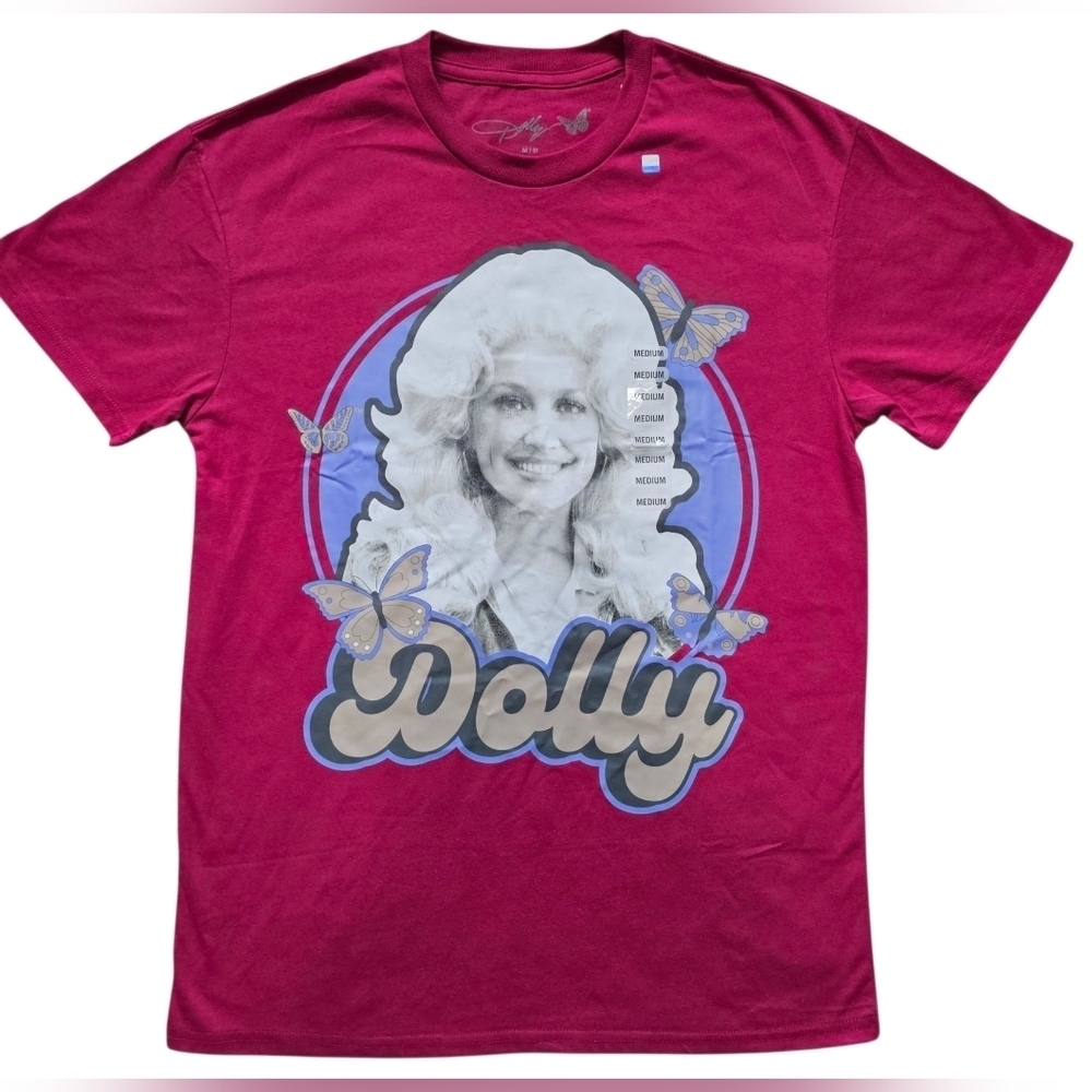 Dolly Parton Butterfly Grapic Tee In Size Medium. New With Tags!